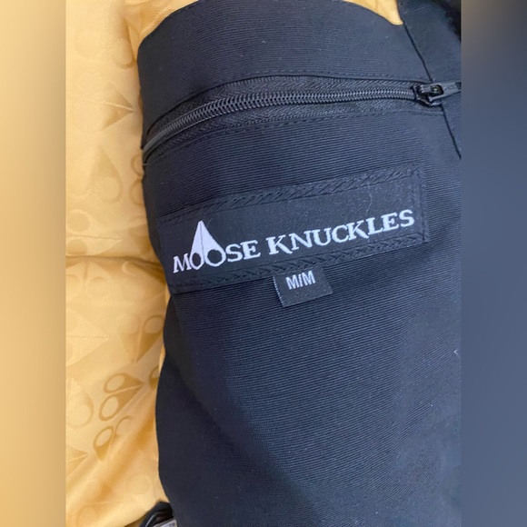 COPY - Moose Knuckles- Ballistic Fur Gold Bomber Jacket - Picture 6 of 7